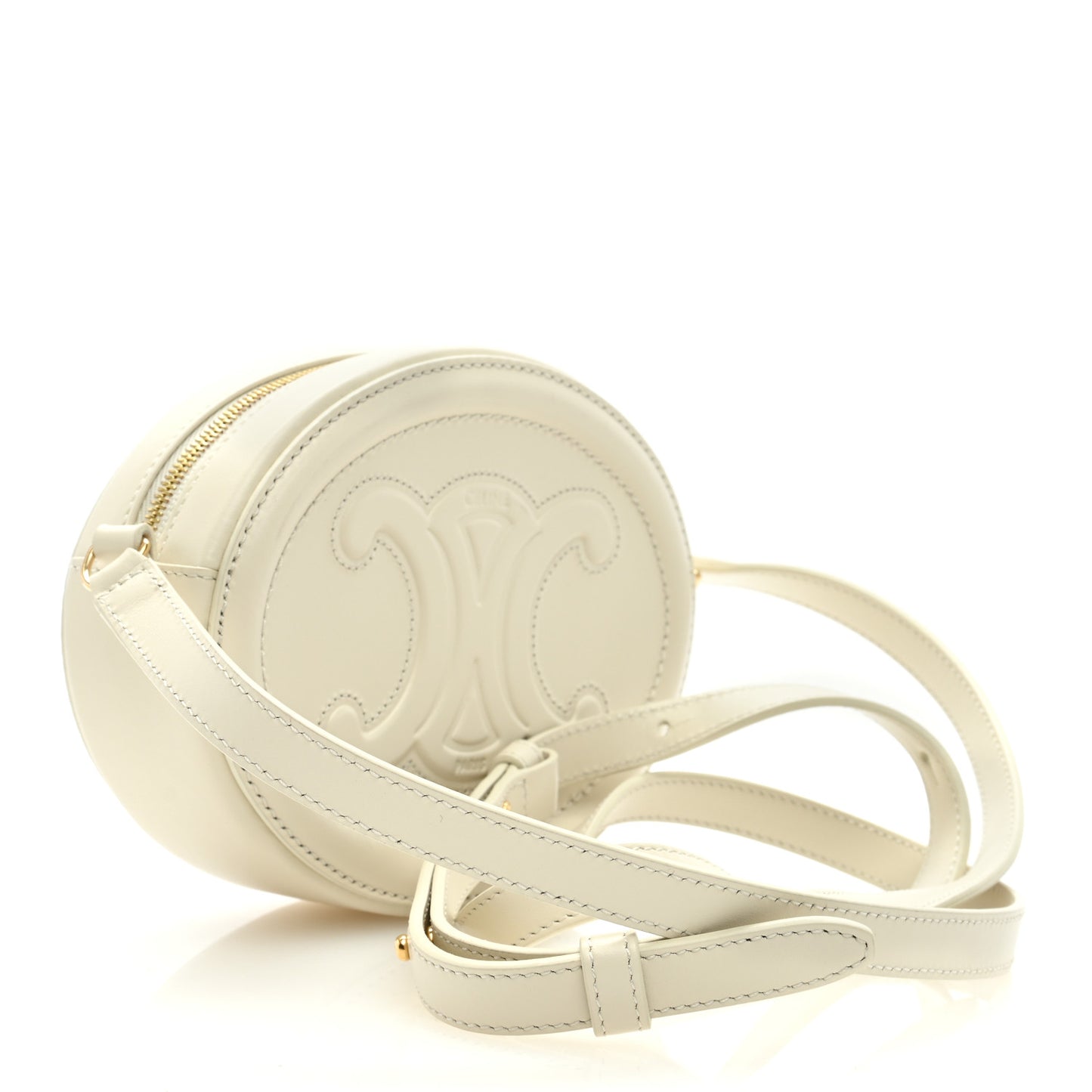 Smooth Calfskin Cuir Small Triomphe Oval Crossbody Purse Trench