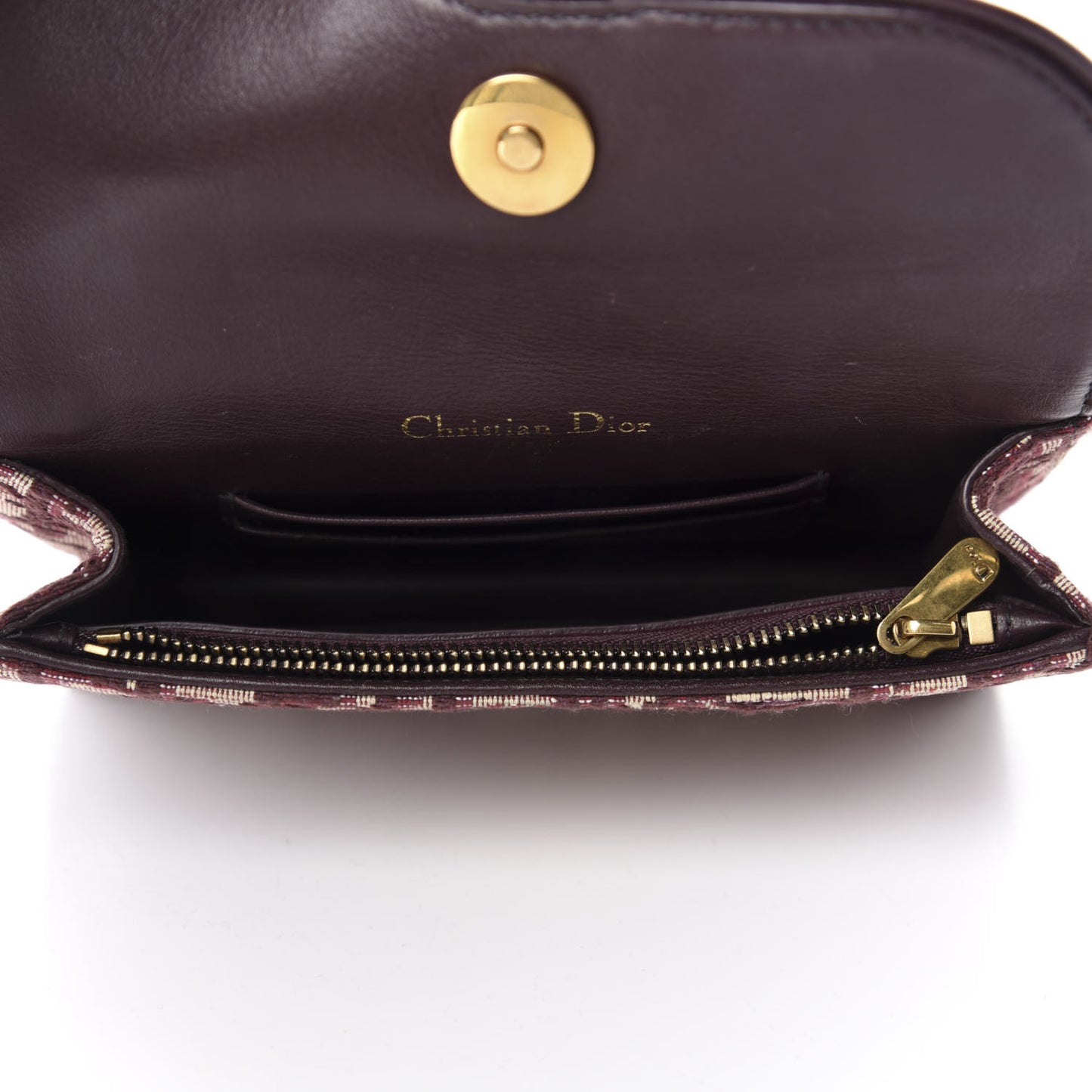 Oblique Saddle Belt Bag Bordeaux