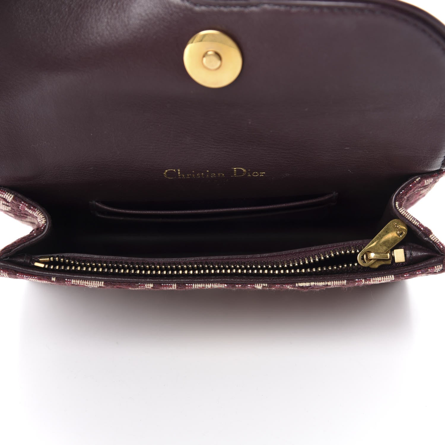Christian Dior Oblique Saddle Belt Bag Bordeaux 5 of 11