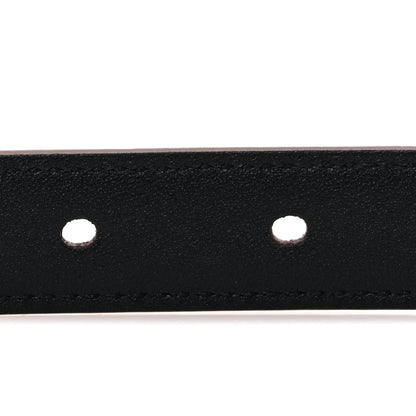 Saint Laurent Calfskin Crocodile Embossed Monogram Square Buckle Belt 70 28 Brown 4 of 6