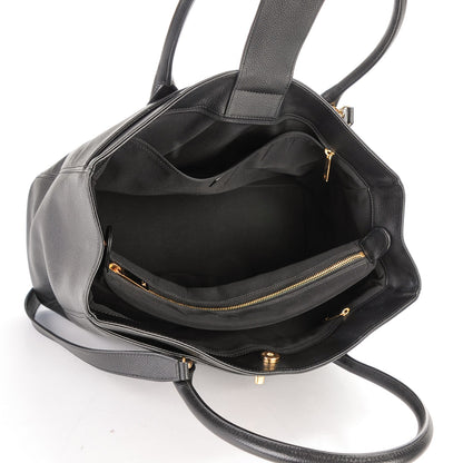 Chanel Calfskin Cerf Executive Shopper Tote Black 5 of 7