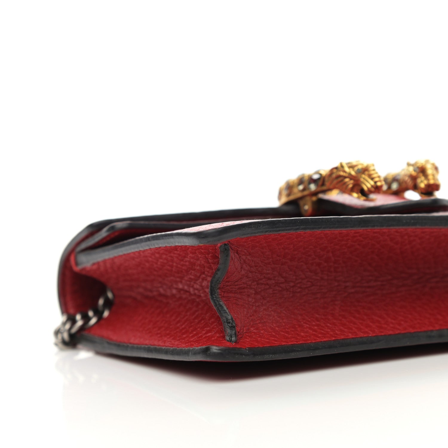 Gucci Calfskin Super Mini Dionysus Shoulder Bag Hibiscus Red 8 of 11