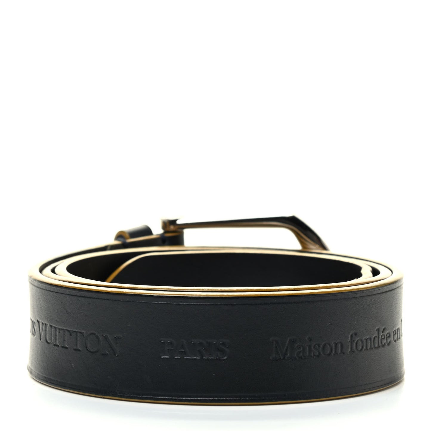 Calfskin Maison Fondée en 1854 Belt 95 38 Black