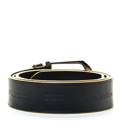 Louis Vuitton Calfskin Maison Fondée en 1854 Belt 95 38 Black 2 of 6