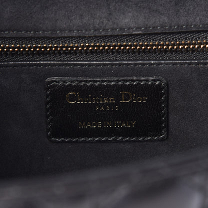 Christian Dior Lambskin Cannage Large Dioraddict Flap Bag Black 6 of 10