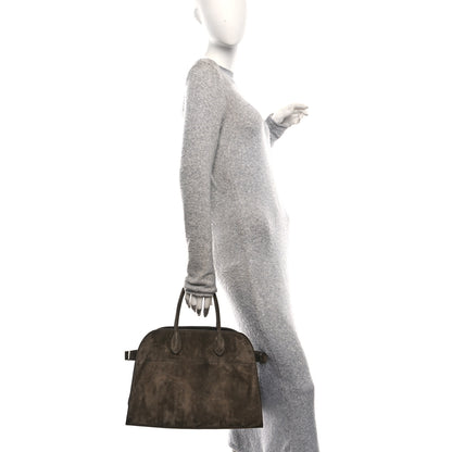 The Row Suede Soft Margaux 15 Nut Brown 3 of 9
