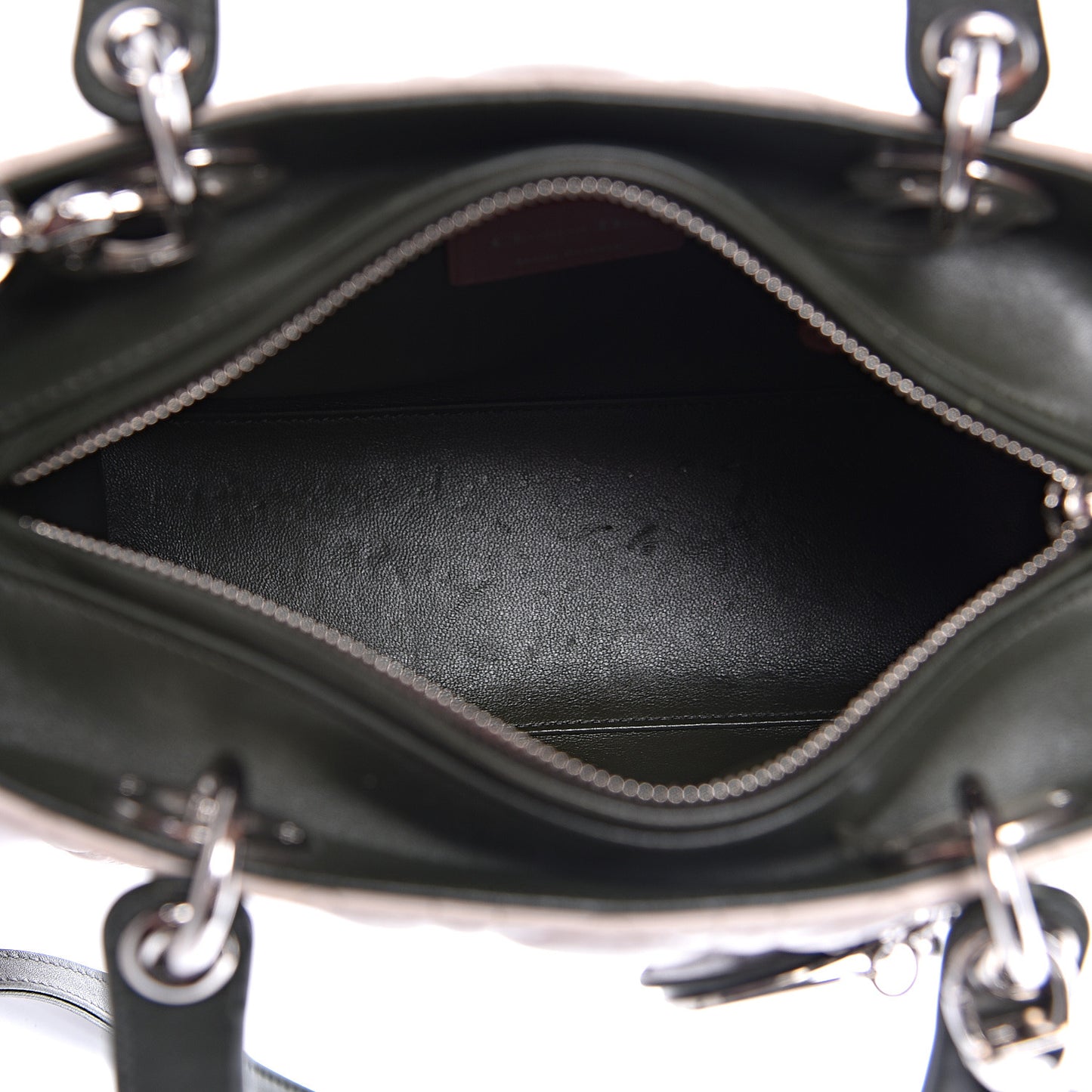 Lambskin Cannage Medium Tri-Color Lady Dior Light Pink