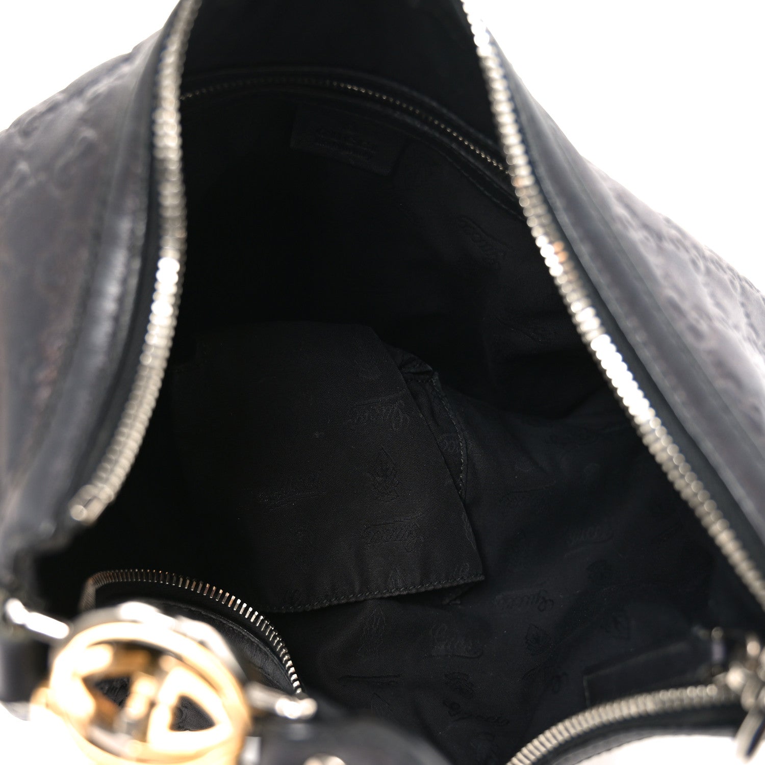 Gucci Guccissima Medium GG Twins Hobo Black 5 of 11