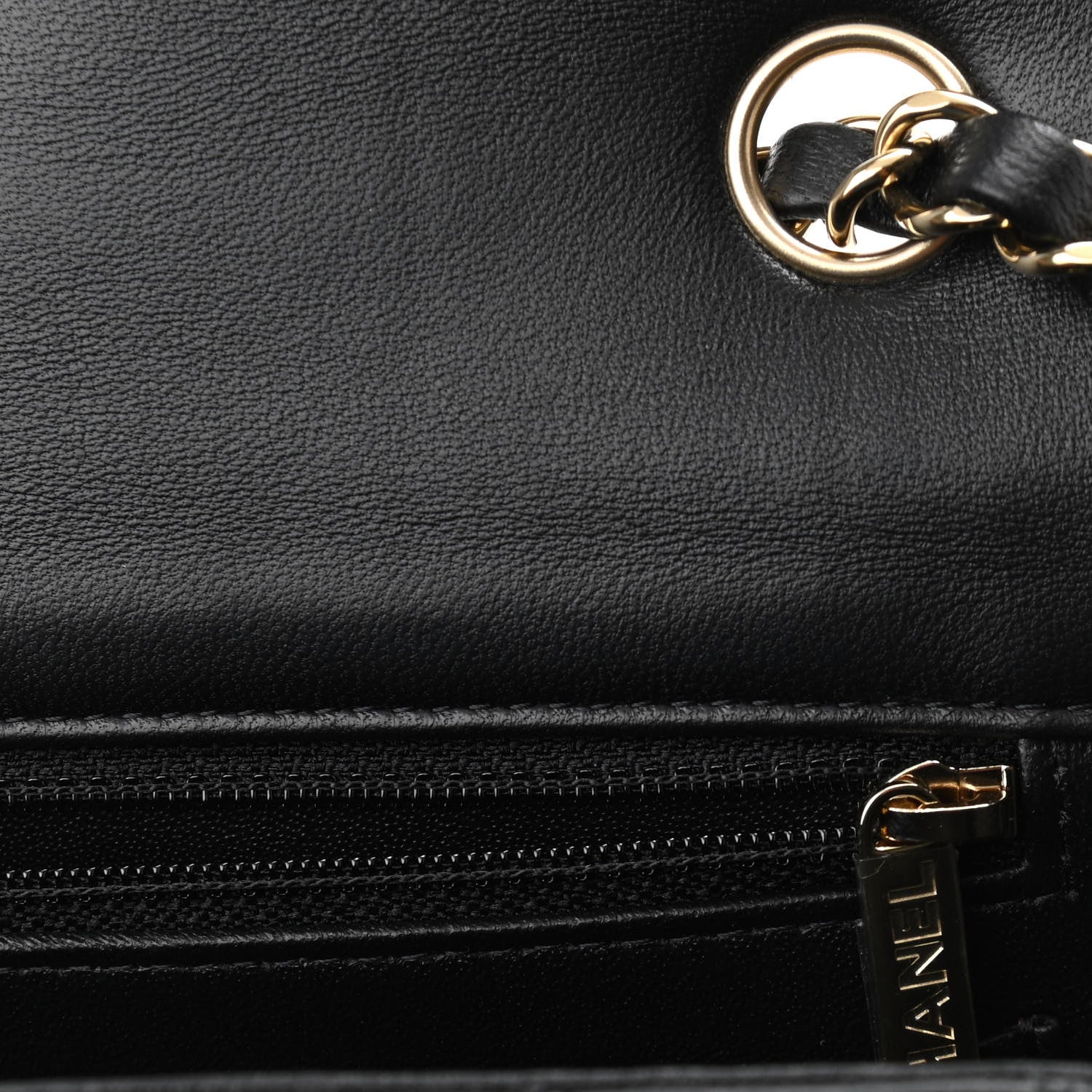 Chanel Lambskin Quilted Mini Rectangular Flap Black 11 of 12