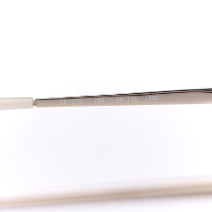 Chloe Metal Aviator Sunglasses CE107S White Gold 6 of 6
