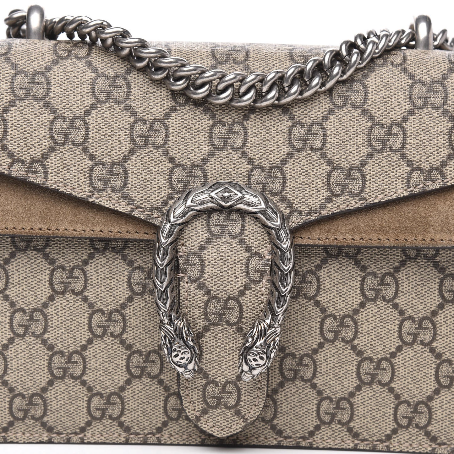 GG Supreme Monogram Mini Dionysus Shoulder Bag Taupe