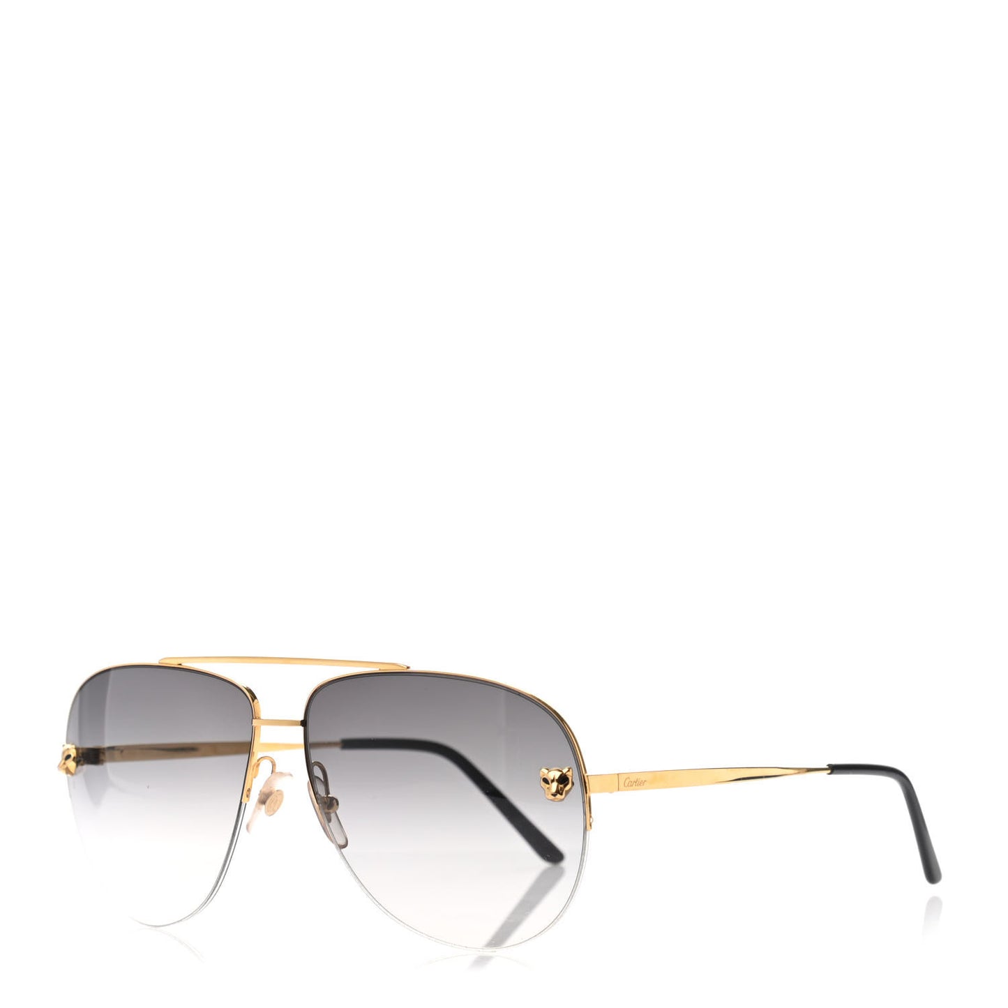 Panthere De Cartier Aviator Sunglasses Gold