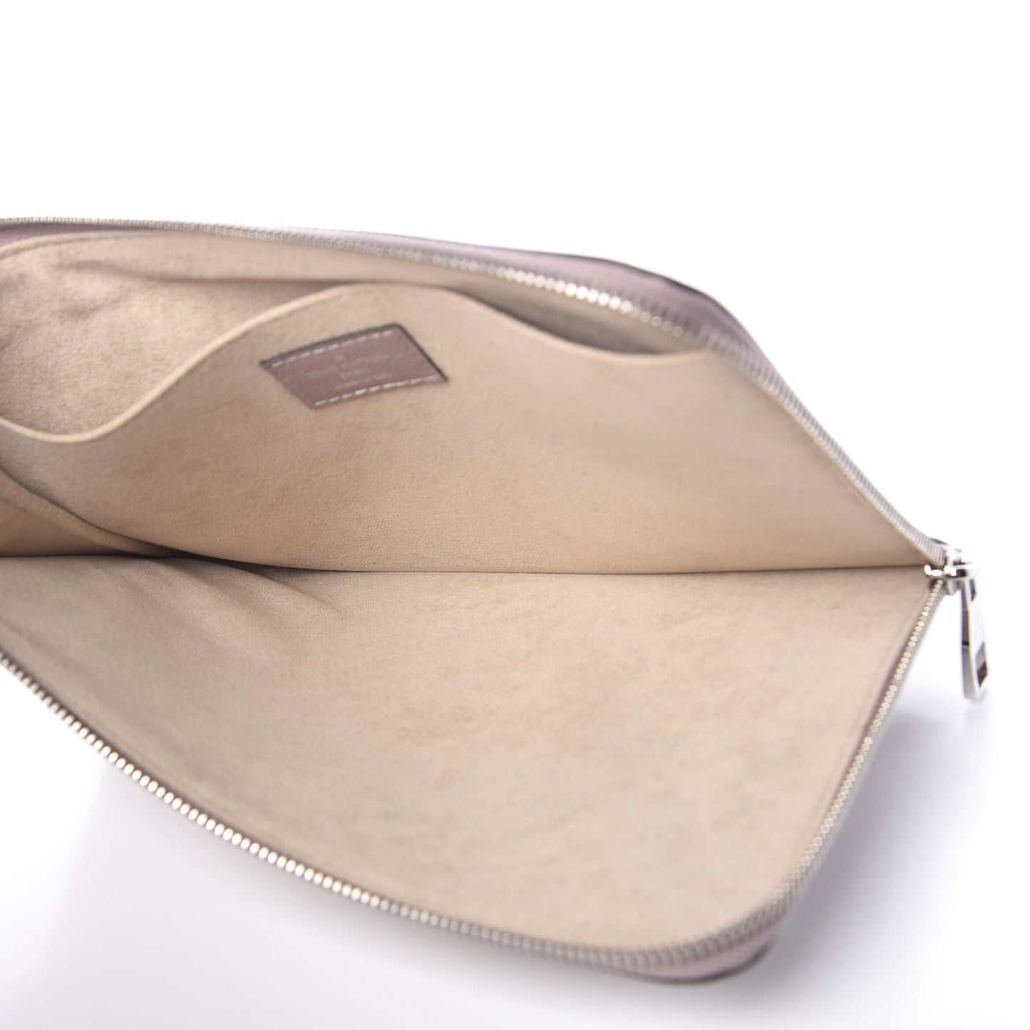 Veau Cachemire Zip Pouch Galet