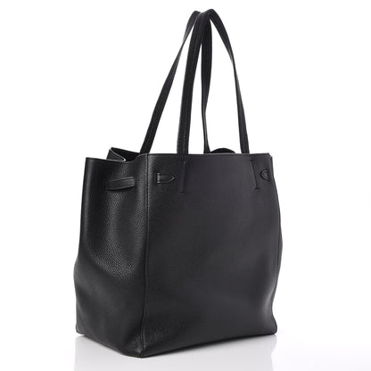 Celine Soft Grained Calfskin Small Belt Cabas Phantom Black 3 of 7