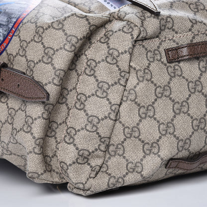 Gucci GG Supreme Monogram Embroidered Flap Backpack 8 of 10