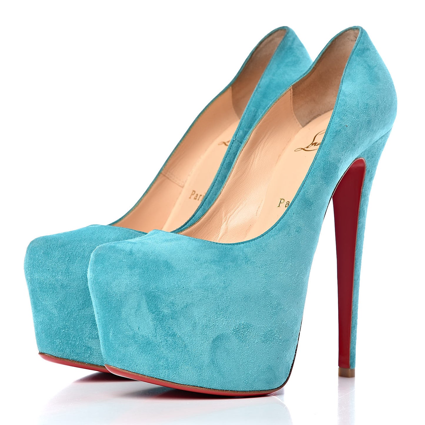 Suede Daffodile 160 Pumps 37.5 Turquoise