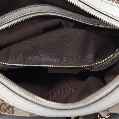 Gucci Monogram Equestrian Horseshoe Bowler White 18 of 19