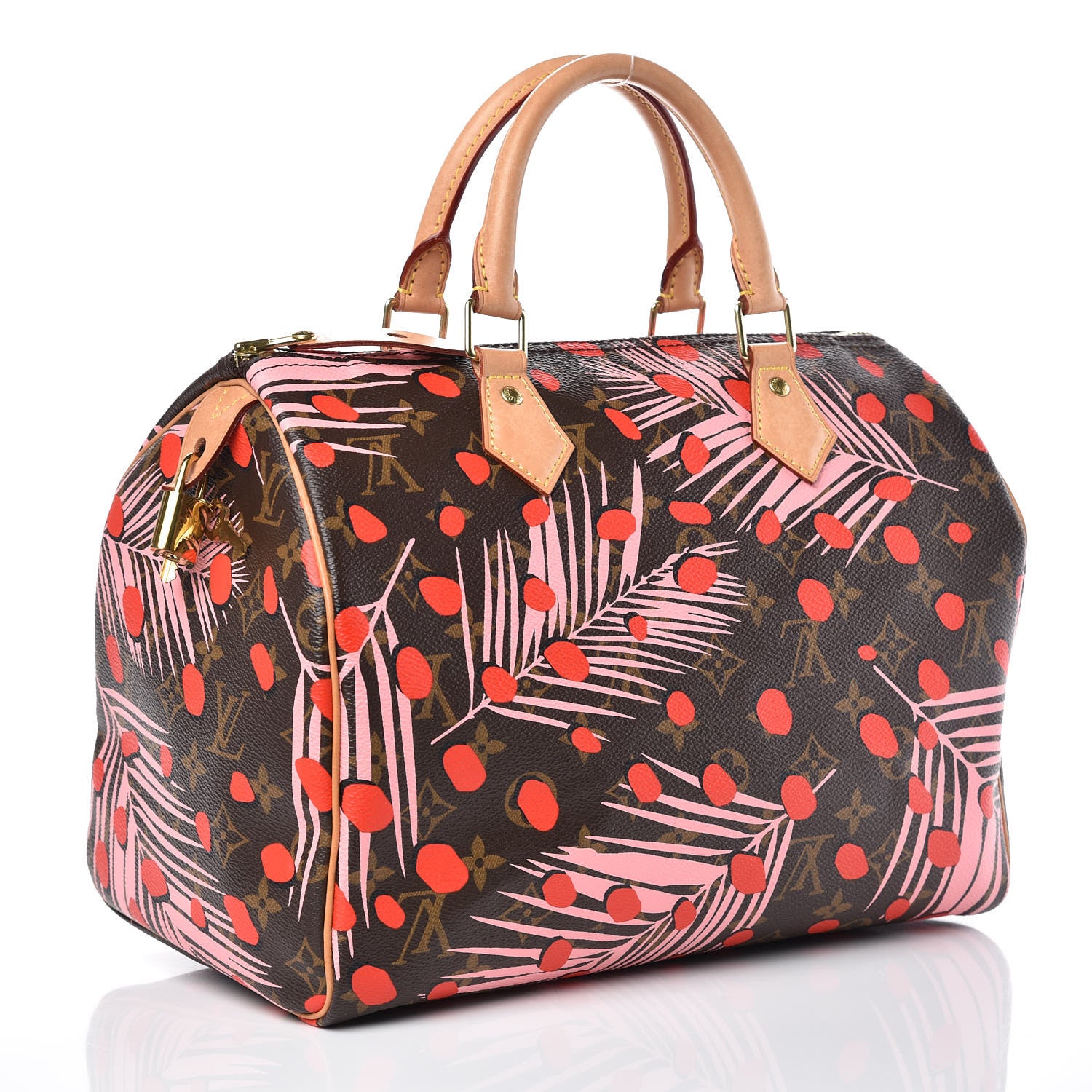 Louis Vuitton Monogram Jungle Dots Speedy 30 Sugar Pink Poppy 3 of 15