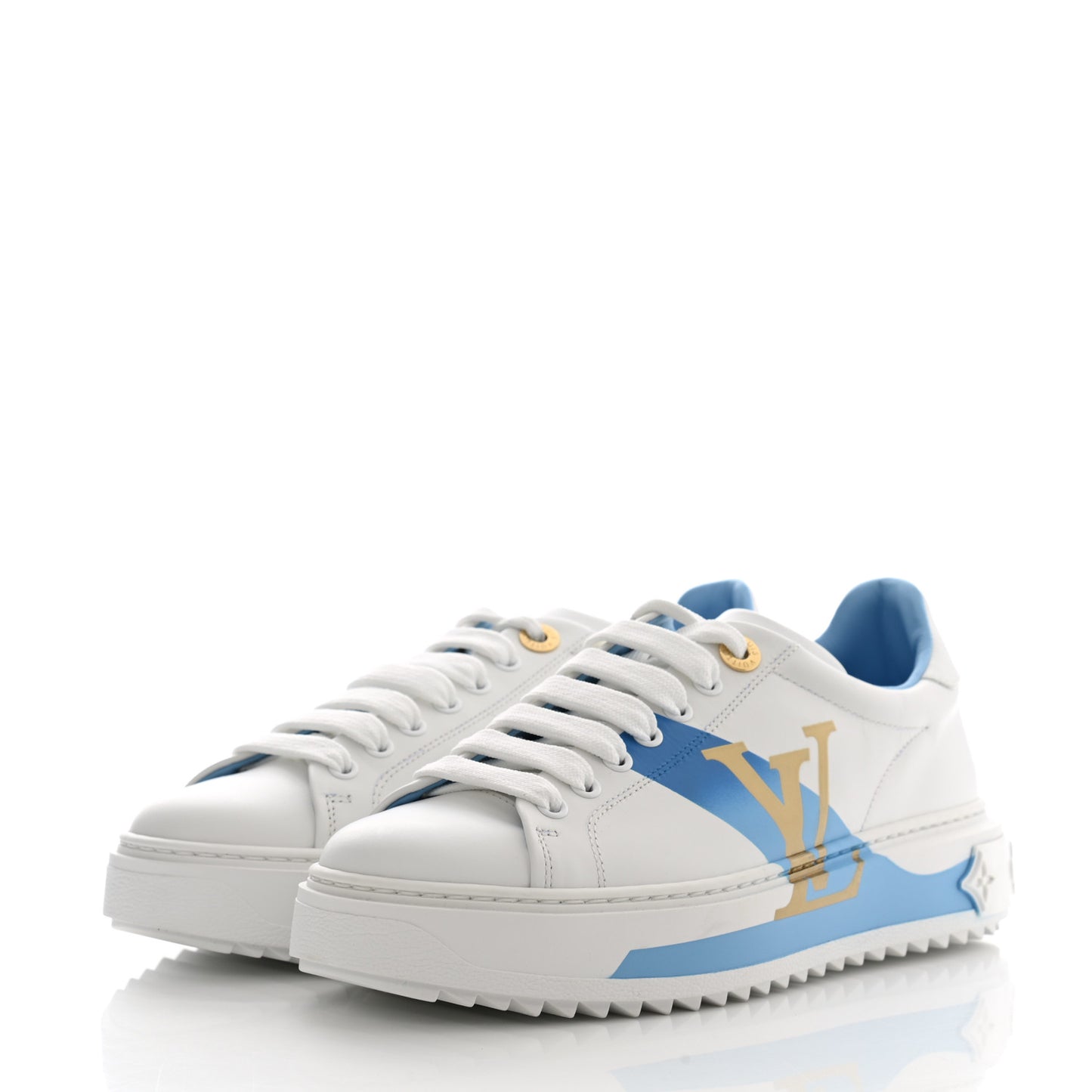 Monogram Time Out Sneakers 36 Blue
