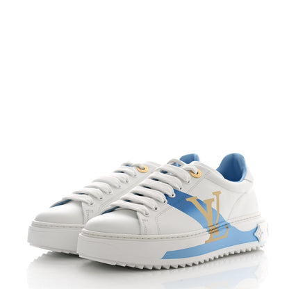 Louis Vuitton Monogram Time Out Sneakers 36 Blue 3 of 9