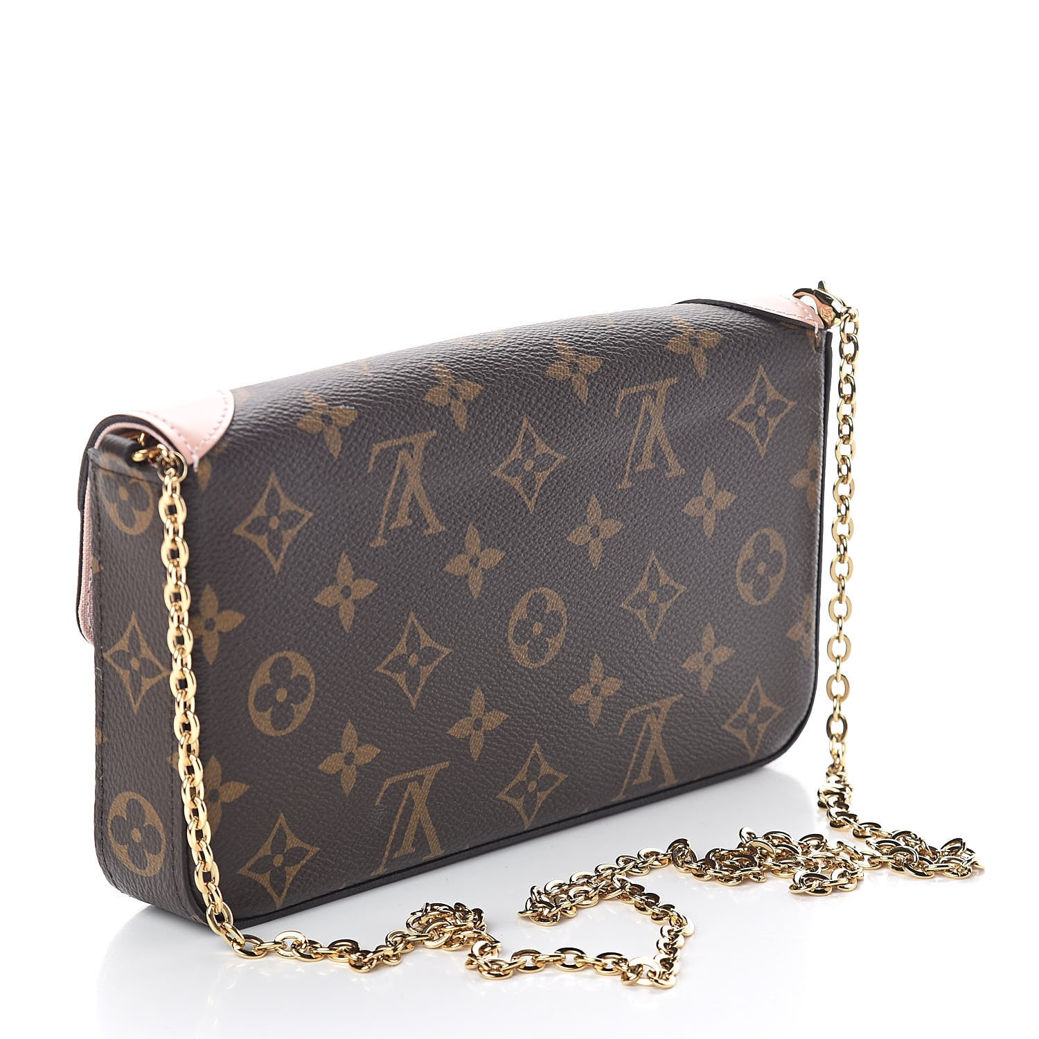 Louis Vuitton Monogram Valentine Dog Pochette Felicie Chain Wallet 3 of 9