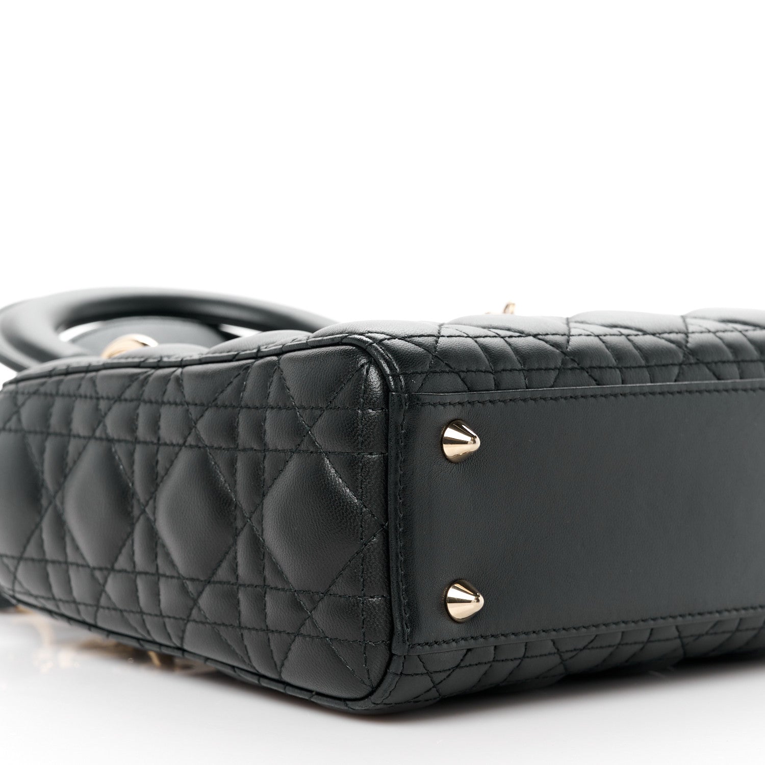 Christian Dior Lambskin Cannage Small My ABCDior Lady Dior Black 9 of 11