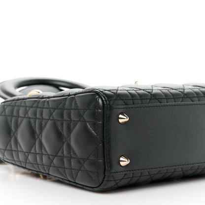 Christian Dior Lambskin Cannage Small My ABCDior Lady Dior Black 9 of 11