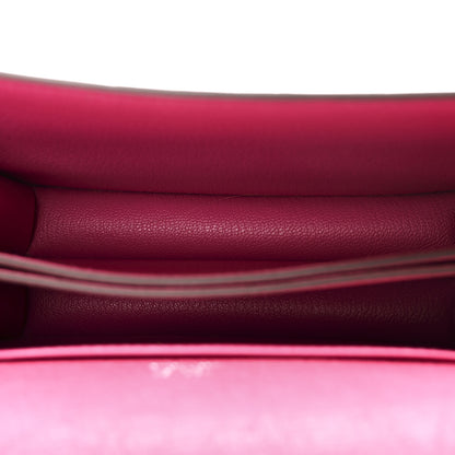 Hermes Ostrich Mini Sac Roulis Rose Tyrien 5 of 11