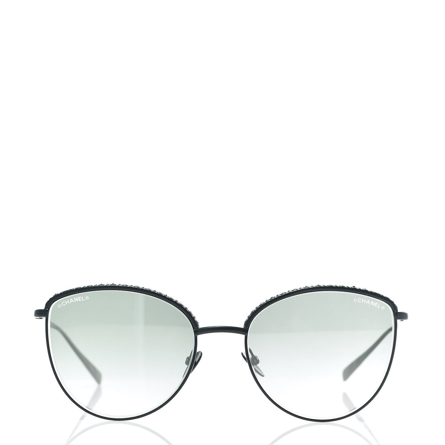 Chanel Metal Crystal Sunglasses 4258-B Black 2 of 8