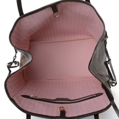 Louis Vuitton Damier Ebene Neo Neverfull MM Rose Ballerine 4 of 4