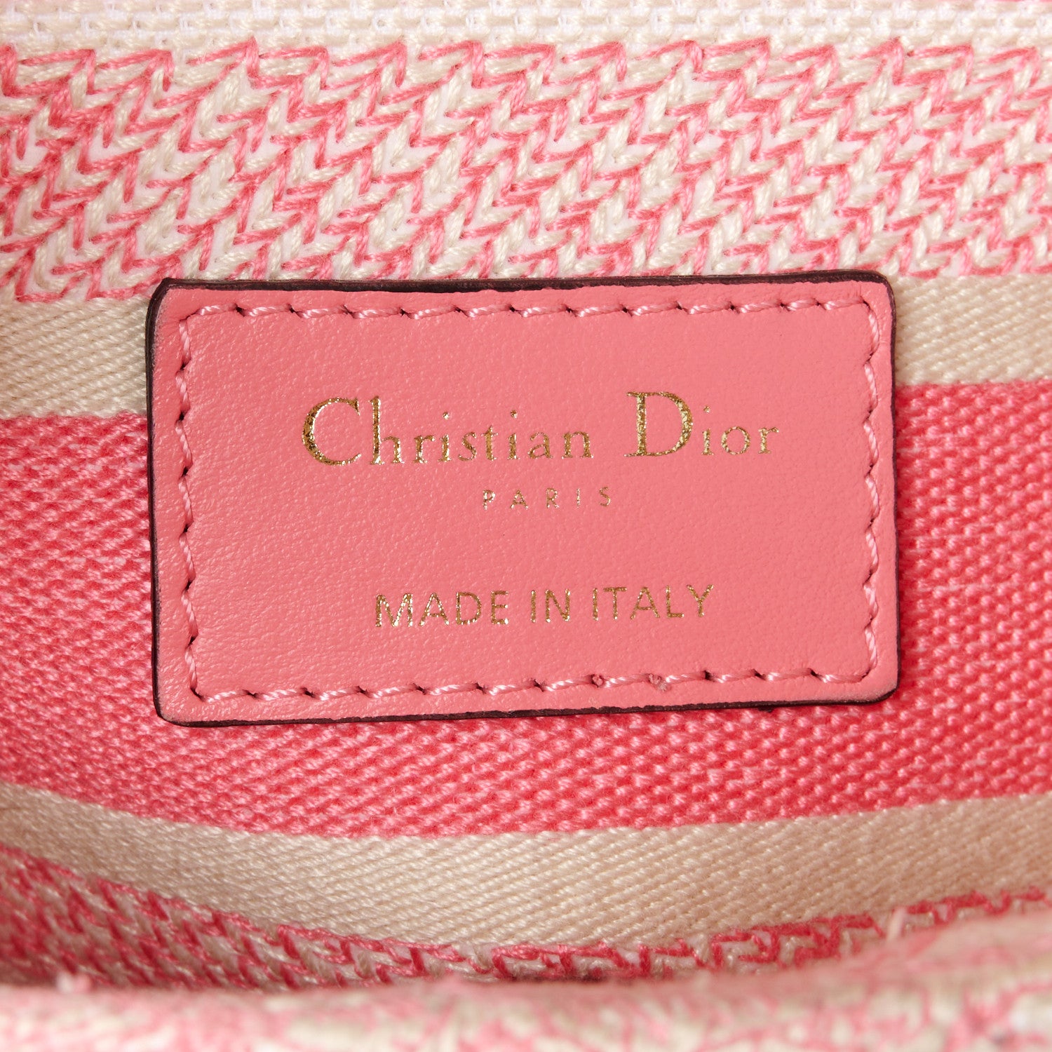 Christian Dior Canvas Toile De Jouy Embroidered Medium Lady D-Lite Peony Pink 6 of 11