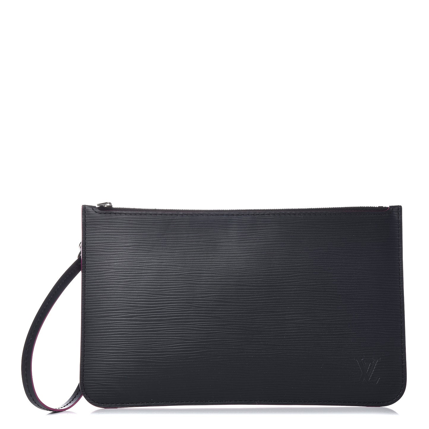 Epi Neverfull Pochette MM GM Black Hot Pink