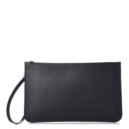 Louis Vuitton Epi Neverfull Pochette MM GM Black Hot Pink 1 of 9