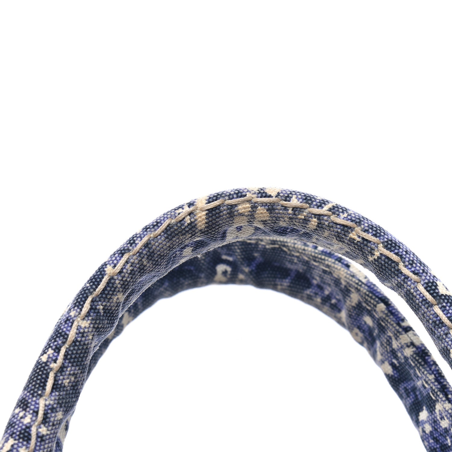 Prada Canapa Tote Blue White 11 of 11