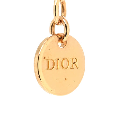 Christian Dior Metal Crystal Clair D Lune Necklace Gold 5 of 5