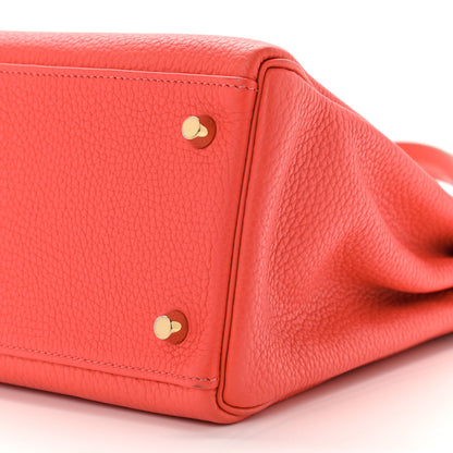 Hermes Taurillon Clemence Kelly Retourne 32 Rose Jaipur 11 of 12