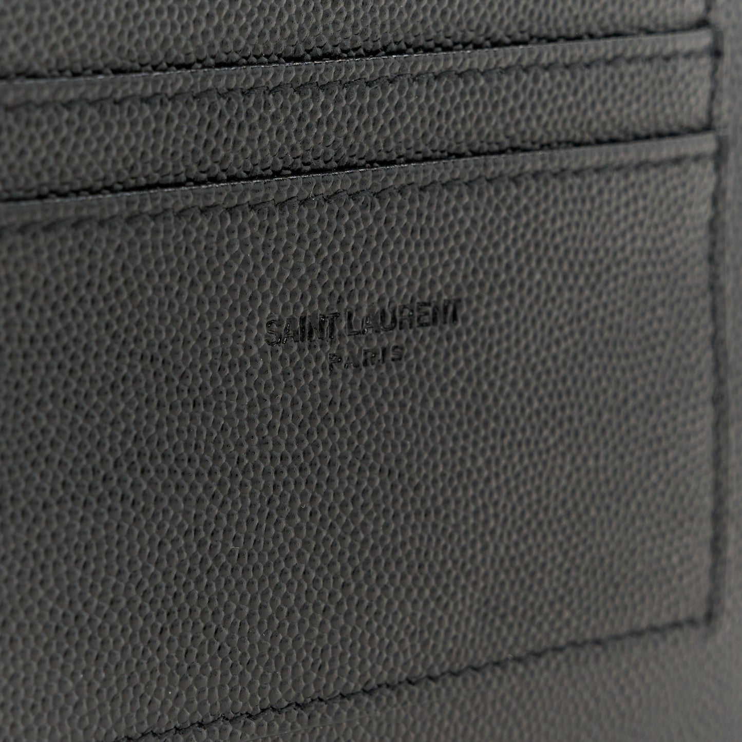 Grain De Poudre Chevron Monogram Large Bill Pouch Black