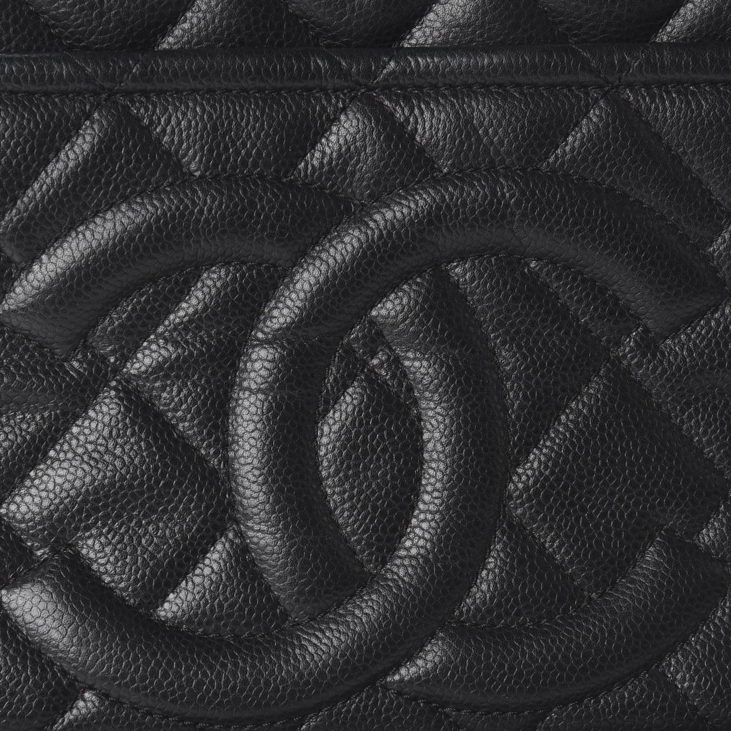 Caviar Quilted Timeless CC Soft Tote Black