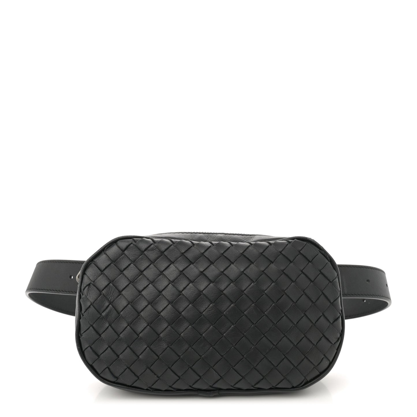 Nappa Intrecciato Belt Bag Black