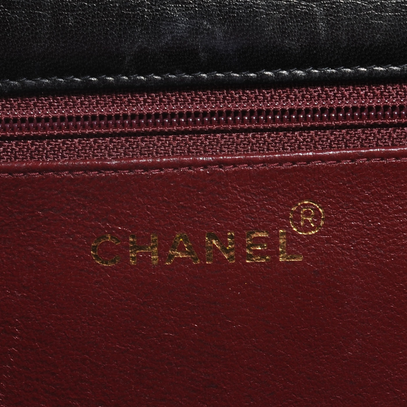 Lambskin Single Flap Black