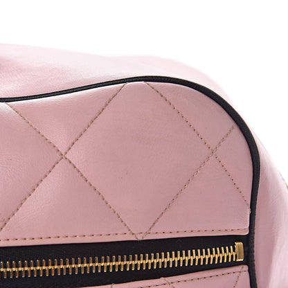 Chanel Calfskin Quilted Large Bowler Pink 23 of 34