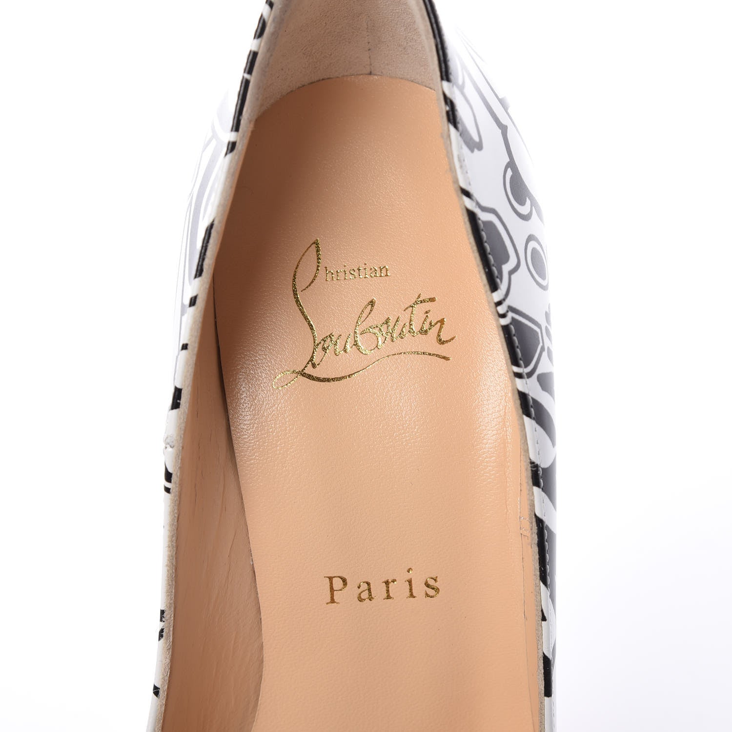 Christian Louboutin Calfskin WallGraf So Kate 120 Pumps 36.5 Black White 7 of 9
