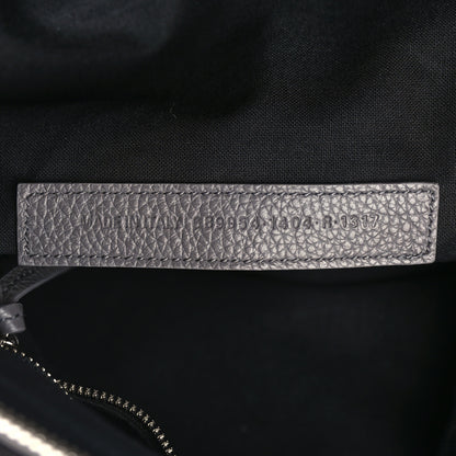 Balenciaga Grained Calfskin Silver Hardware Small Neo Classic Hobo Dark Grey 7 of 9