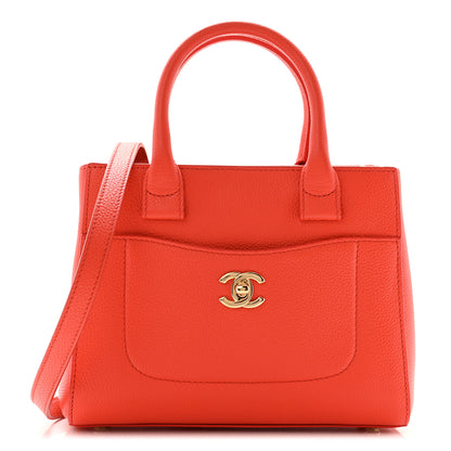 Chanel Grained Calfskin Mini Neo Executive Shopper Tote Red 1 of 13