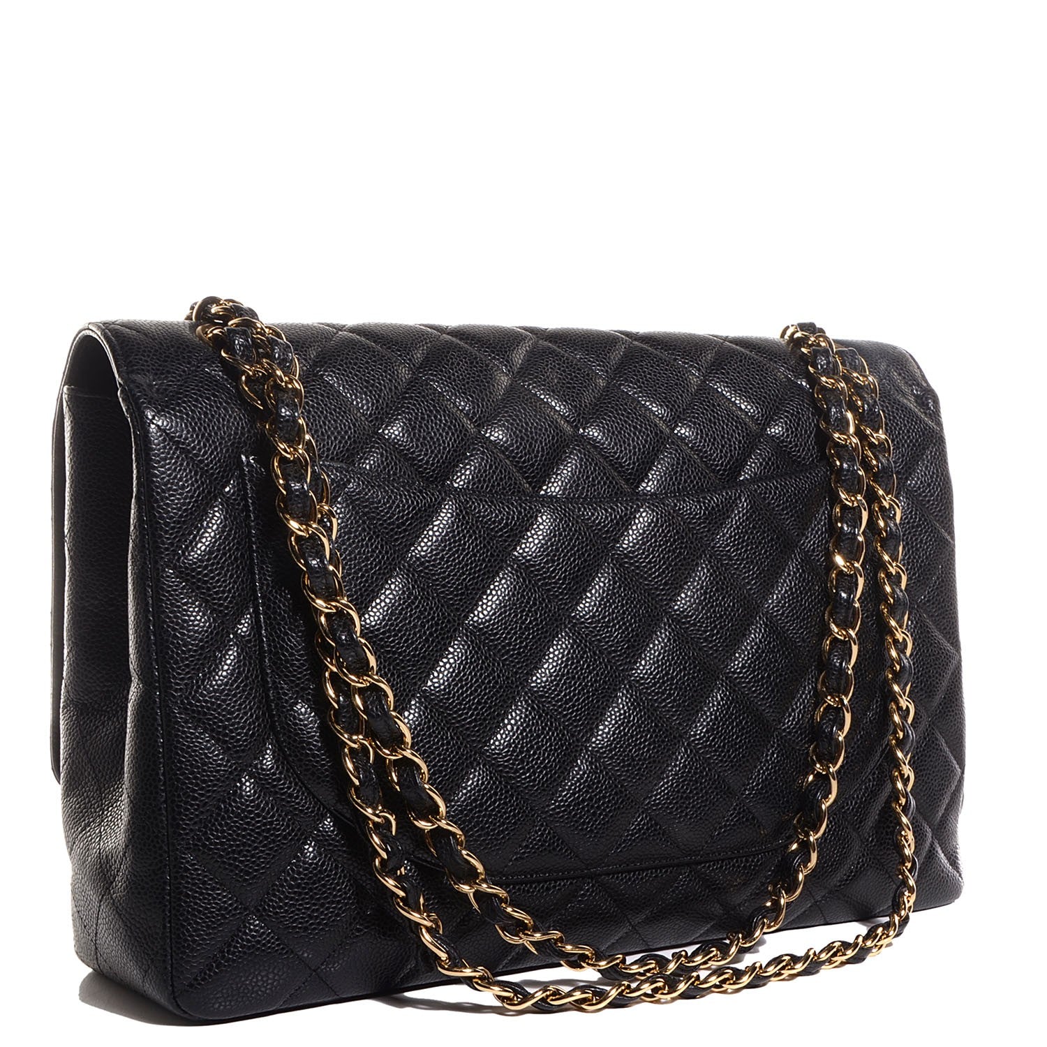 Chanel Caviar Quilted Maxi Single Flap Black 3 of 8