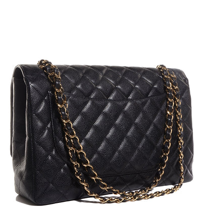 Chanel Caviar Quilted Maxi Single Flap Black 3 of 8