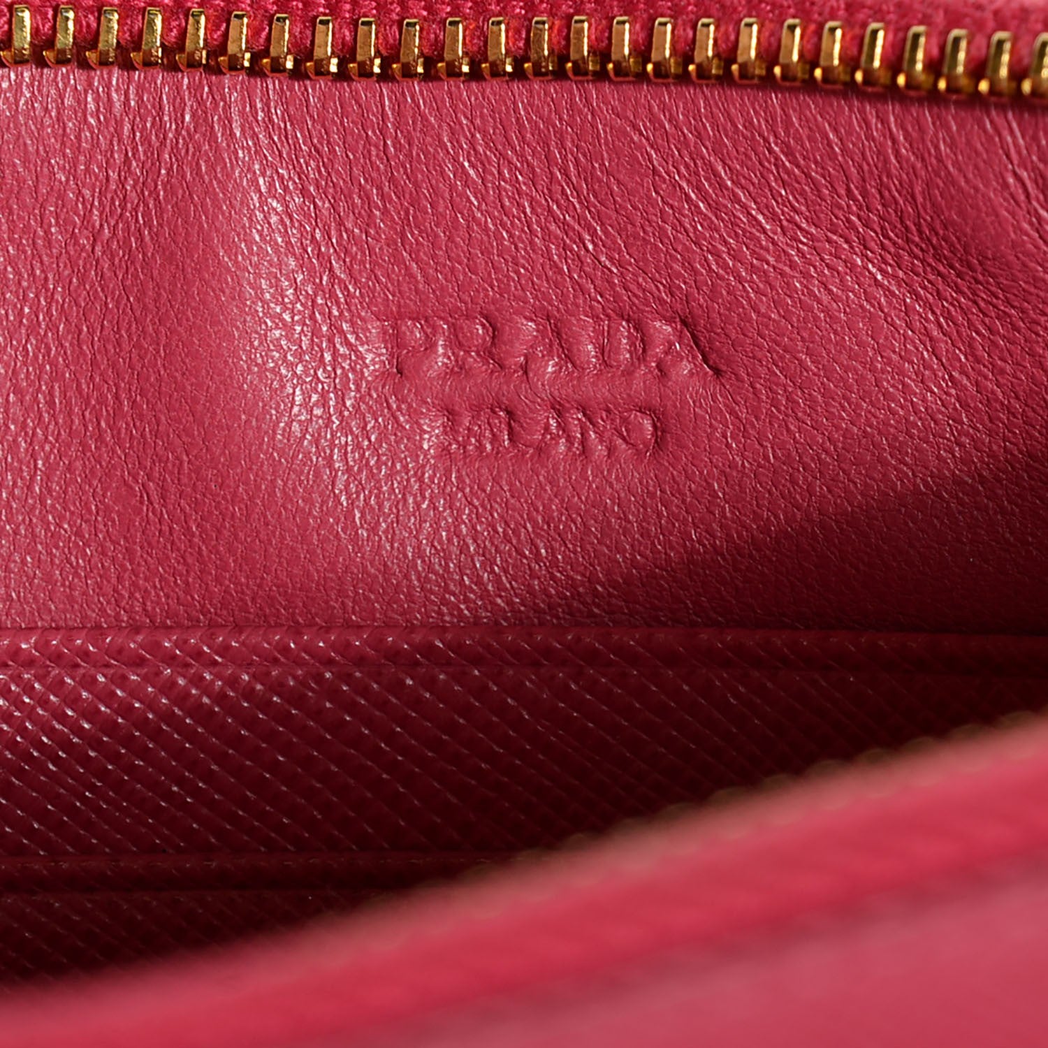 Prada Saffiano Bow Wristlet Peonia 6 of 10