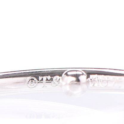 Tiffany 18K White Gold T Wire Ring 49 4.75 5 of 6