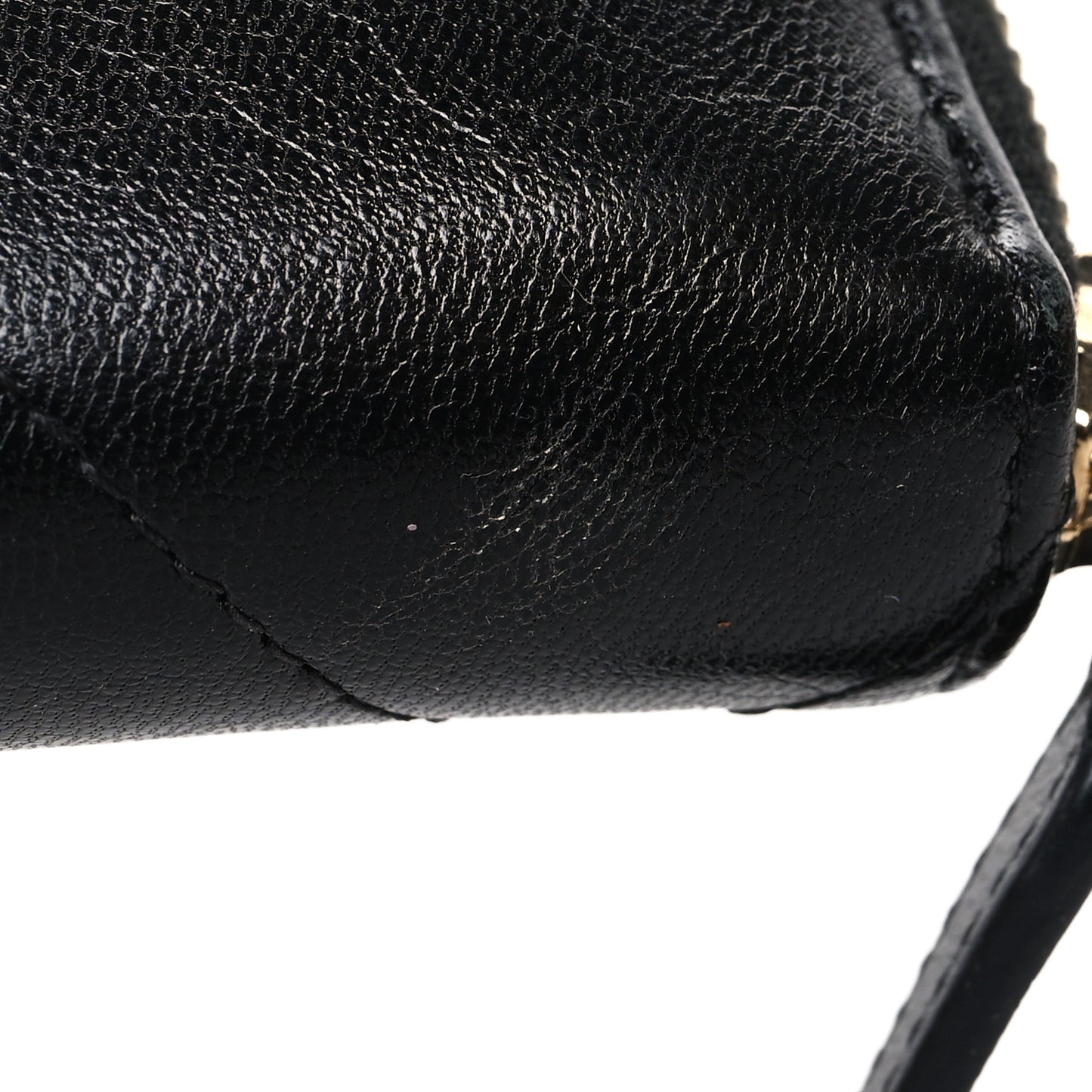 Lambskin Quilted 19 Zipped Wallet Black