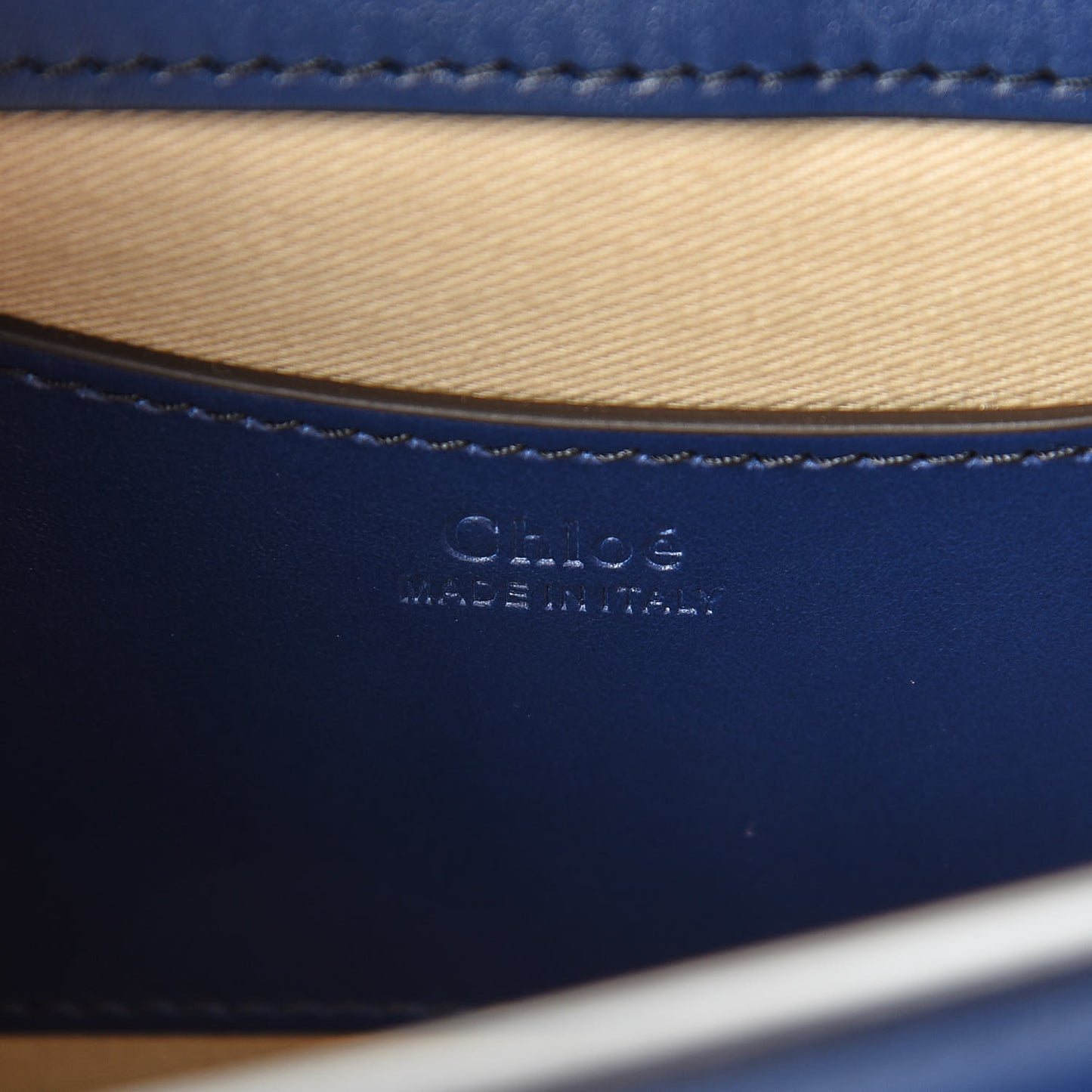 Calfskin Crocodile Embossed Small Tess Bag Blue
